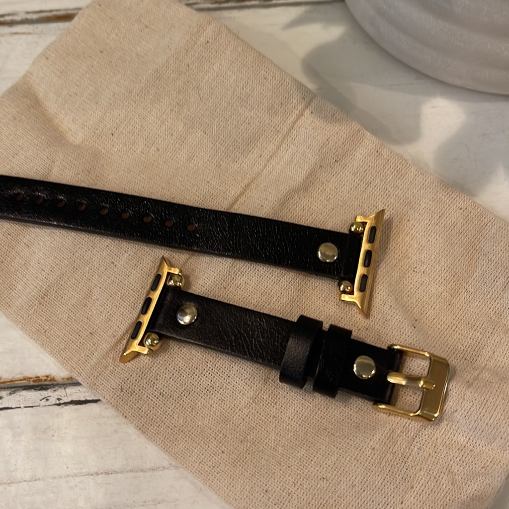 New Leather Watch Band With Pouch 40mm